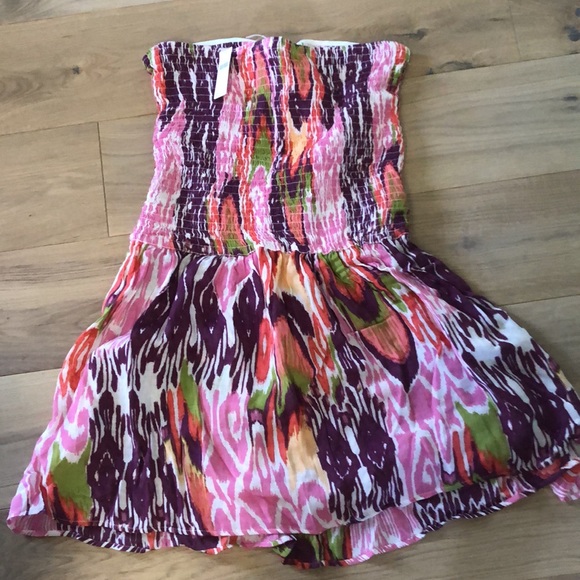 Anthropologie NWT Reversible Smocked Mini Dress Size XL. - Picture 7 of 10